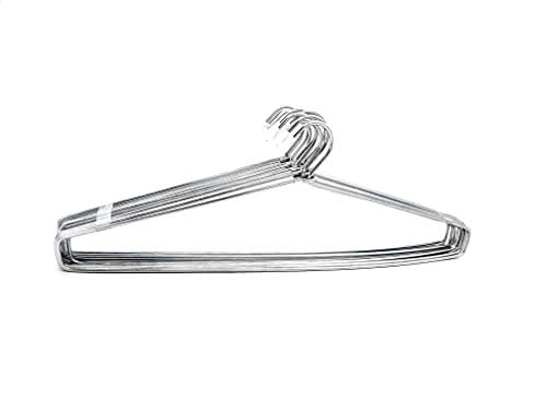 Amenshree Ultimate Steel Cloth Hangers with Plastic Coating Hanger for Hanging Saree, Kurta, Pant, Steel Pack of 20 - Image 5