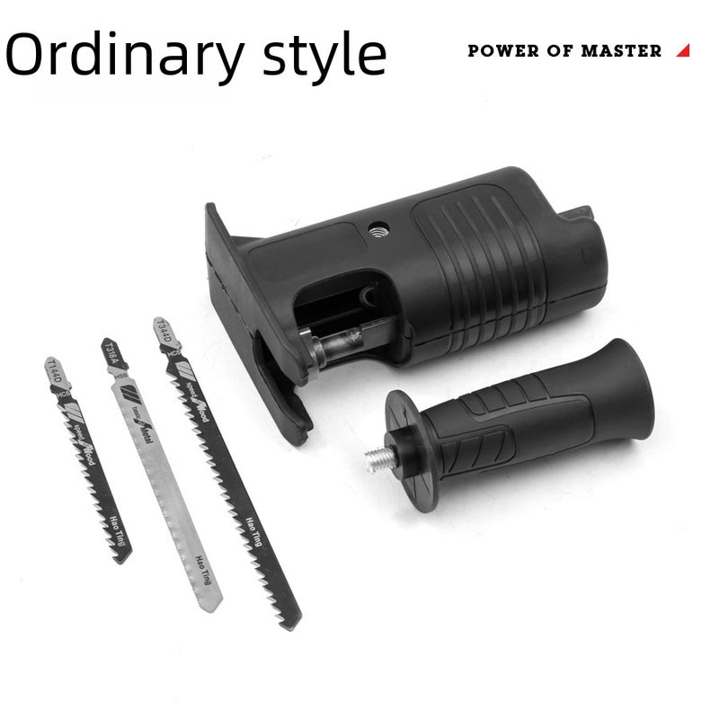 Power Tool Modified Electric Saw Portable Household Saber Saw Electric Drill Conversion Electric Wrench Woodworking Reciprocating Accessories(Classic black) - Image 3