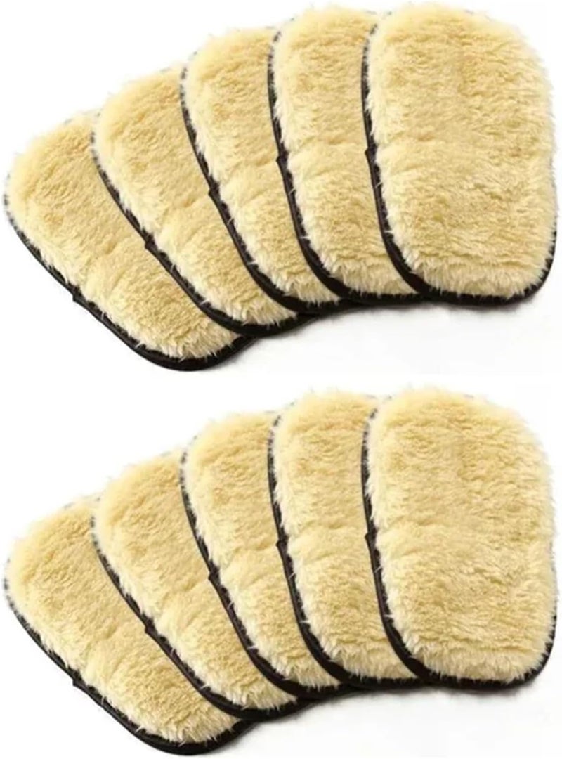 Car Cleaning Sponge Glove Polishing Washing Mitt Gloves Microfibre Wash,Compatible for Automotive Kitchen Homes(10PCS Black) - Image 1