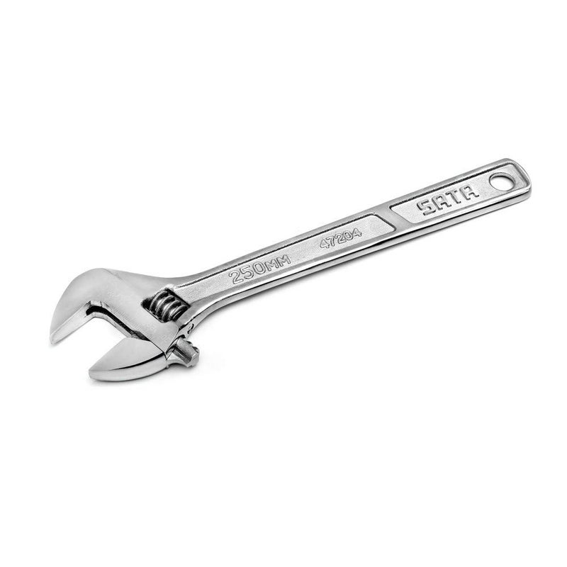 SATA 10-inch Professional Adjustable Wrench with Forged Alloy Steel Body, Wide Jaw, and a Chrome Plated Finish - ST47204SC - Image 4
