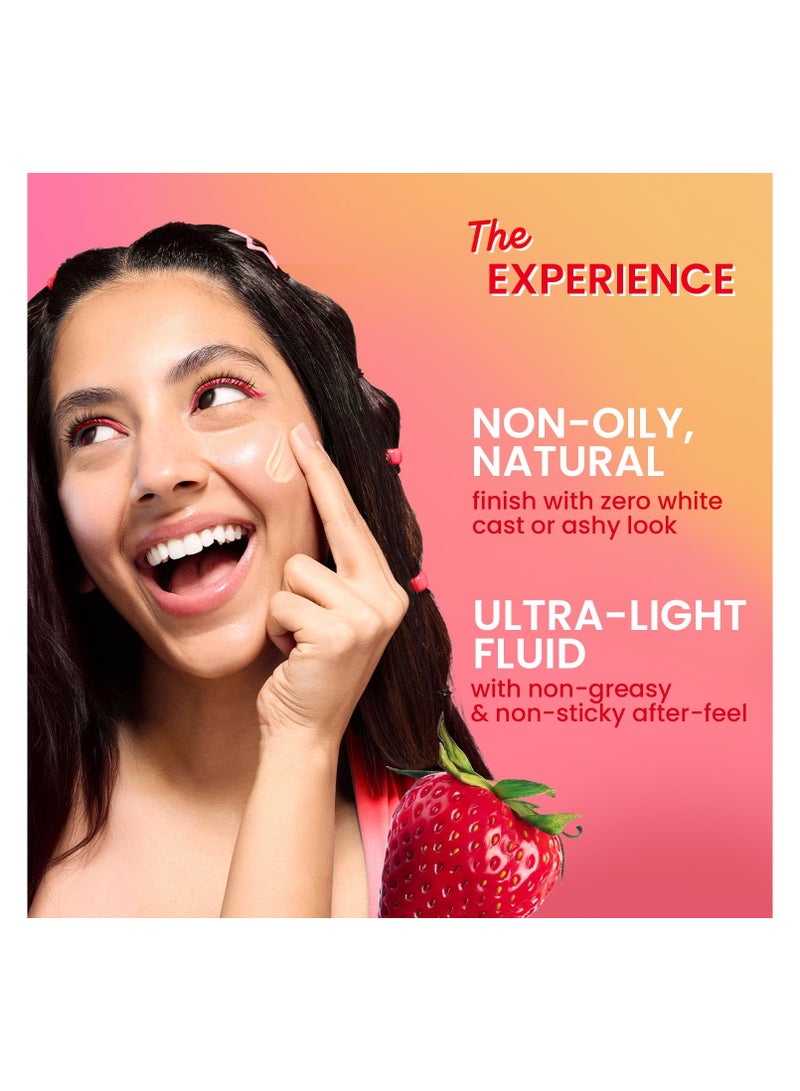 Dot & Key Strawberry Dew Tinted Sunscreen SPF 50+ Pa++++ - 00 Peony In-Vivo Tested | Protection Against UVA & UVB | Broad Spectrum, Water & Sweat resistant | For All Skin Types | 50ml - Image 3