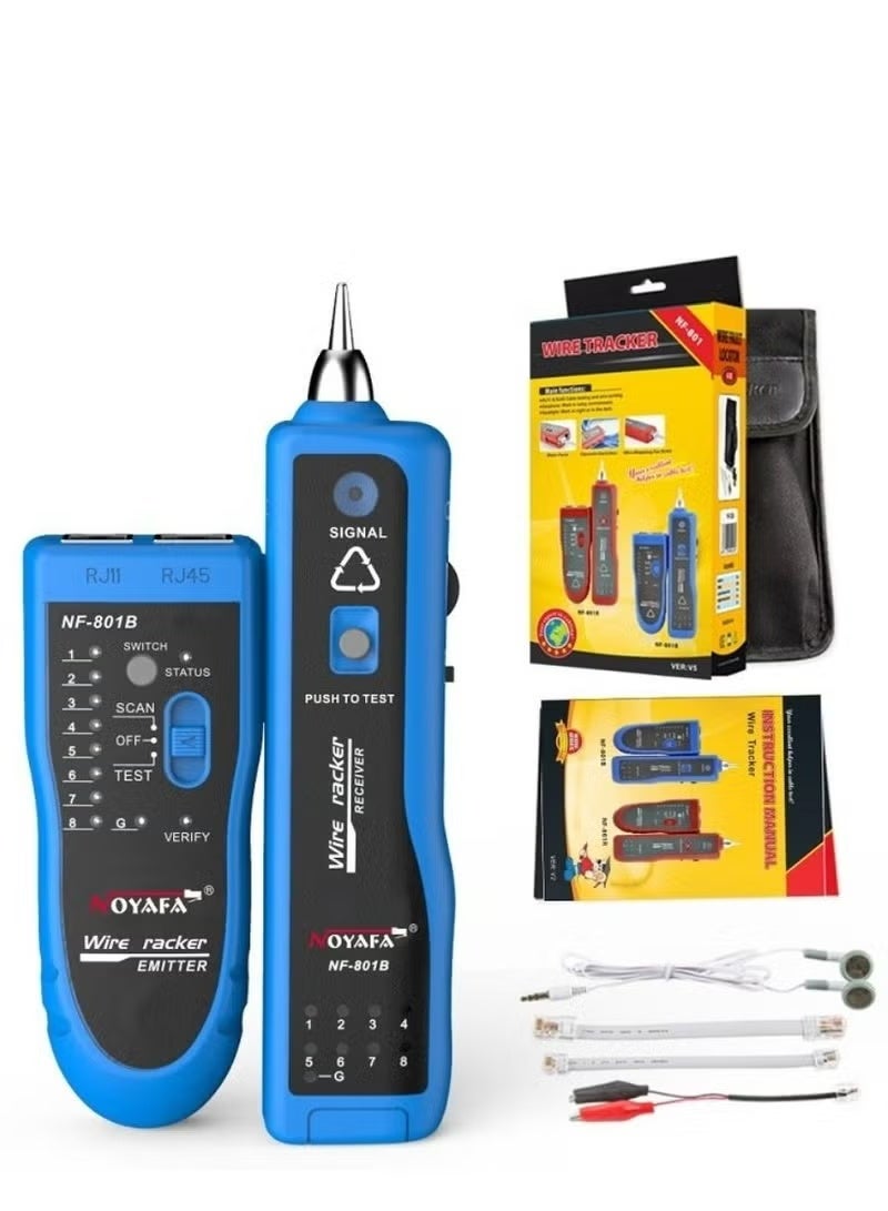 NOYAFA Network RJ45 RJ11 Telephone LAN Cable Tester Electric Wire Tracker Line Finder - Image 1