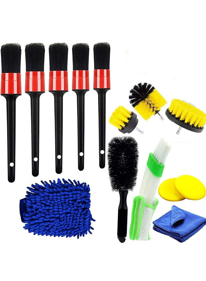 Car Wash Set 7-piece Car Cleaning Waterproof Gloves Tire Gap Cleaning Brush Car Wash Brush - Image 4