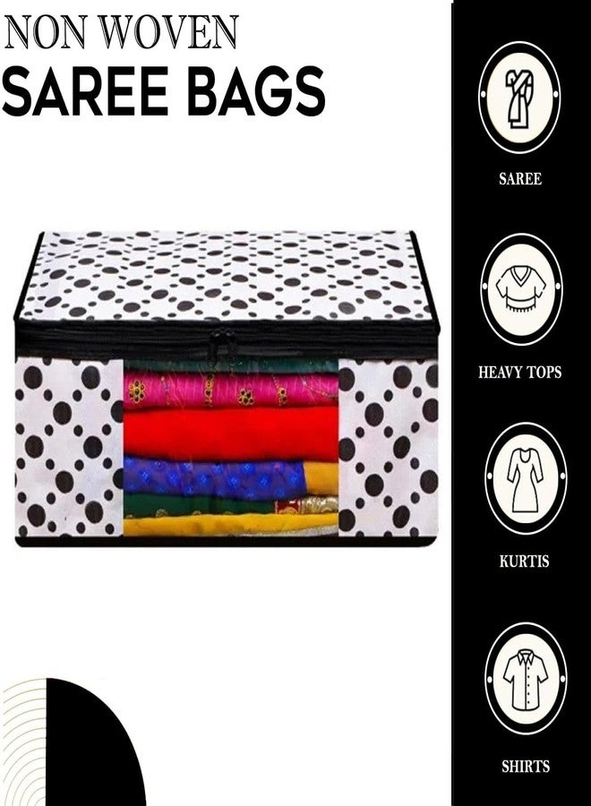 Shaping Fabric Garment Cover Non-Woven 90 GSM with Transparent Window & Double Metal Zipper - Pack of 9 | Dustproof Clothes Storage Bag for Sarees, Suits, Jackets, Shirts SCXLRL1582493517524148525336 - Image 2