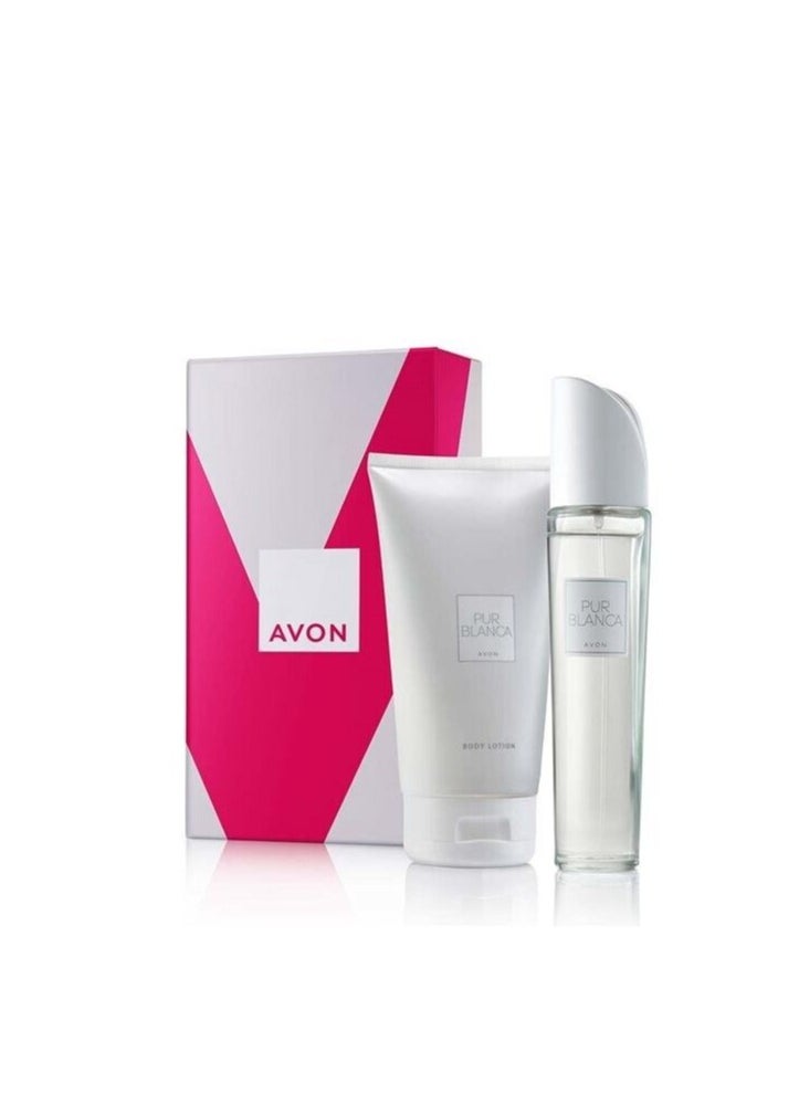 AVON Avon Pur Blanca EDT 50ml and Body Lotion 150ml Gift Set Brand New Boxed  - Image 1