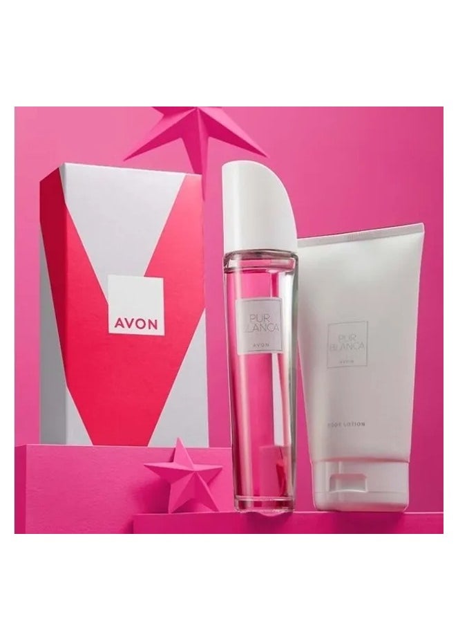 AVON Avon Pur Blanca EDT 50ml and Body Lotion 150ml Gift Set Brand New Boxed  - Image 2