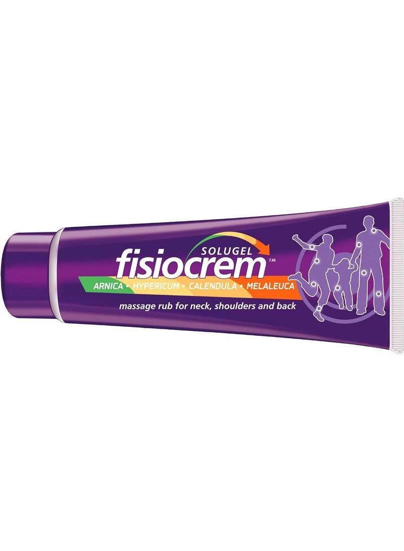 Fisiocrem Solugel Massage rub for Neck Shoulders and Back with Arnica 60 ml
