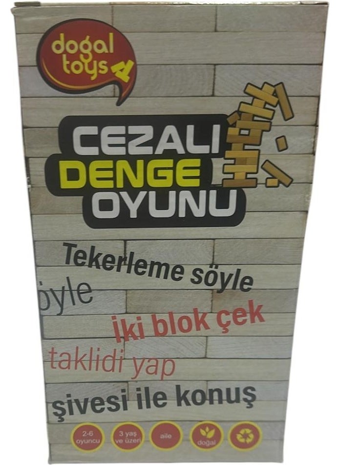 Event Penal Balance Game Penal Jenga Natural Wood Game 