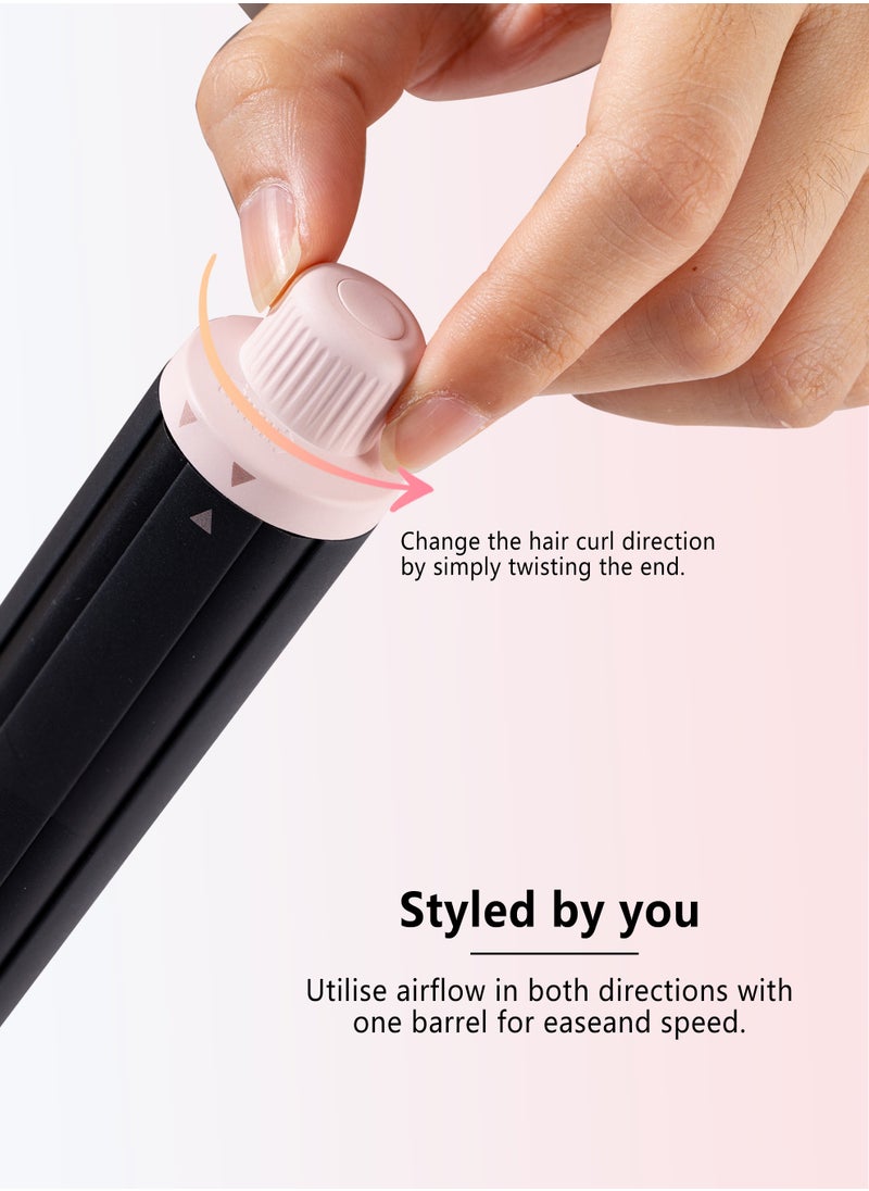 DOSCHER - Airwrap Hair Dryer 6 in 1, Hair Straightener Comb Curling Brush with 6 Interchangeable Barrels, Negative Ion Salon Styler Tools for Curling Drying Straightening Rotating Anti-scald 1600W - Image 1