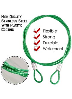 DanziX 4 Pack Safety Stainless Steel Tethers, DanziX Colorful Coated Lanyards for All GoPro Hero Series and Other Camera Devices,0.08 inch Diameter Cables,Protect Your Value - Red, Green, Silver, Black  - Image 2
