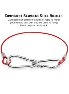 DanziX 4 Pack Safety Stainless Steel Tethers, DanziX Colorful Coated Lanyards for All GoPro Hero Series and Other Camera Devices,0.08 inch Diameter Cables,Protect Your Value - Red, Green, Silver, Black  - Image 3