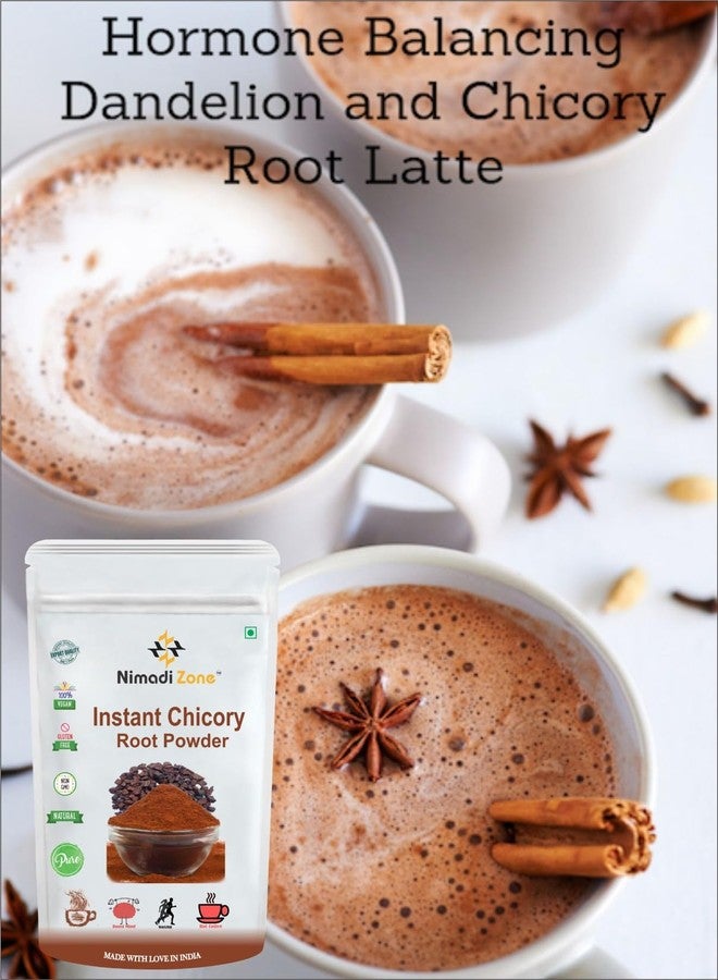 Nimadi Zone 100% Pure Instant Chicory Root Powder 200 gm with Rich Taste and Earthy Flavor Coffee Powder and High in Fiber Culinary Uses Chicory Powder Ideal for Smoothies, Baking - Image 4