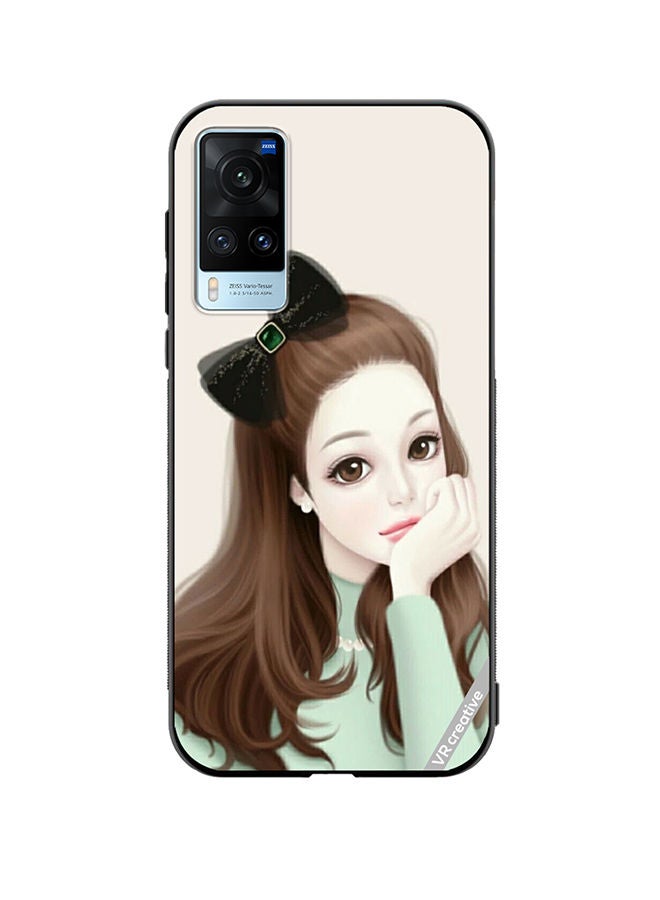 VR CREATIVE Protective Case Cover For Vivo X60 Girl With Band Design Multicolour - Image 1