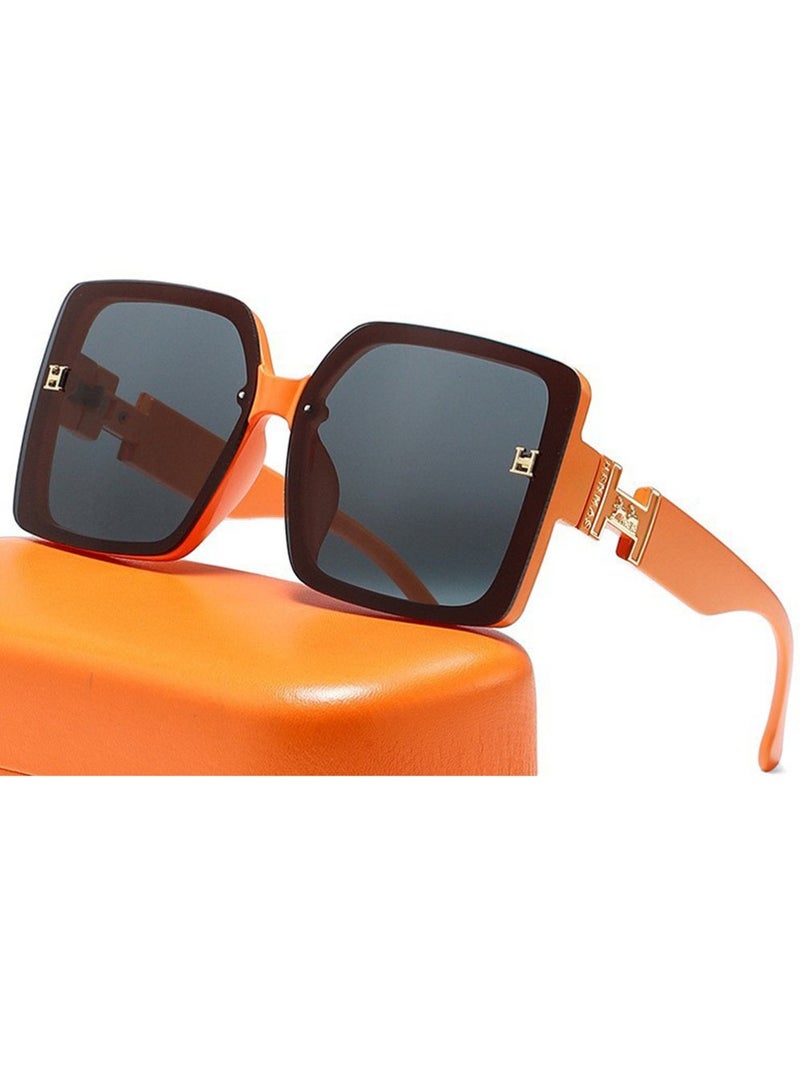 بينكو نظارات شمسية مربعة ريترو النساء UV400 الحماية التصميم الكلاسيكي, نظارات شمسية رياضية مستقطبة, Women's Sun Glلتقييم الشمس للنساء زجاج شمسي للسفر بالسيارة Shades,Classic Fishing, Cycling Goggles, Orangeنظارات شمسية مربعة ريترو النساء UV400 الحماية التصميم الكلاسيكي, نظارات شمسية رياضية مستقطبة, Women's Sun Glلتقييم الشمس للنساء زجاج شمسي للسفر بالسيارة Shades,Classic Fishing, Cycling Goggles, Orange - Image 1
