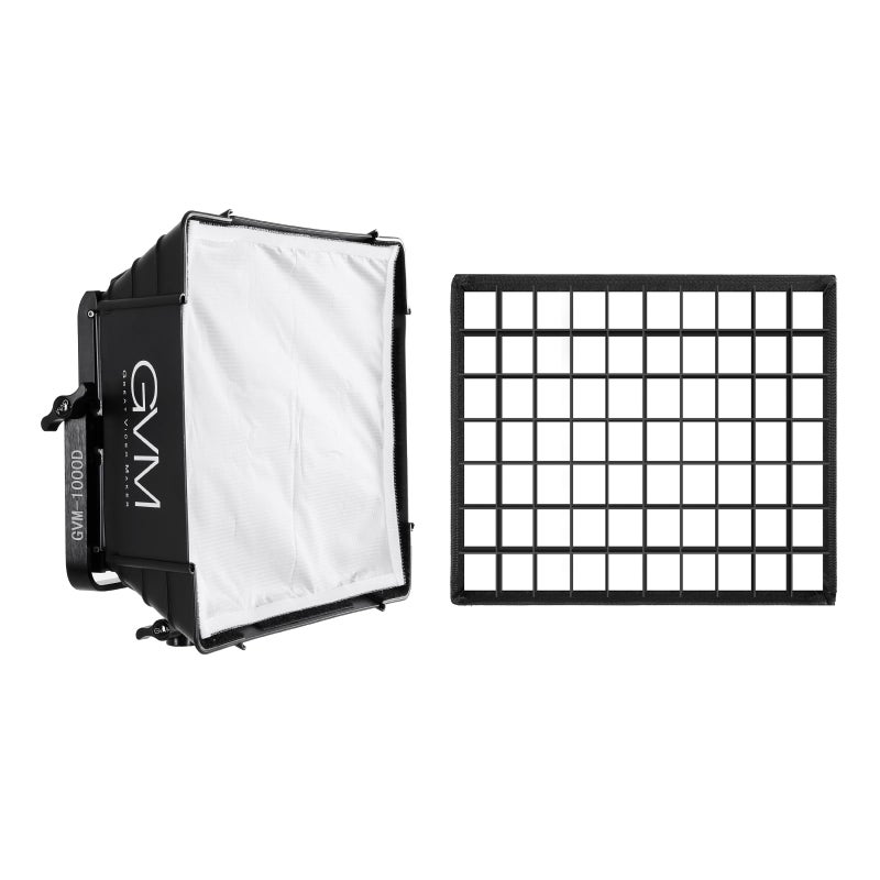 GVM Great Video Maker GVM Foldable Softbox Diffuser with Grid Beehive for RGB 680RS 880RS Series Video Light Suitable for Studio Lighting Portrait Photography Lighting Led Panel Gaming Led Panel 1 Pack