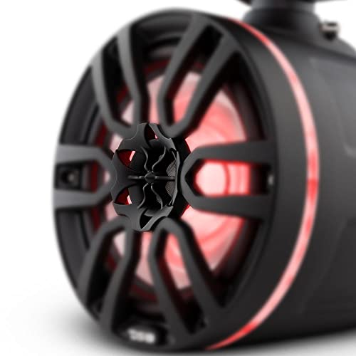 DS18 NXL-X8TP/BK Hydro 8" Marine Water Resistant Wakeboard Towers Speakers with Integrated RGB LED Lights - 375 W Max 125 W RMS 4 Ohms - Great for Boats Motorsports Jeep ATV & UTV - Pair - Image 4