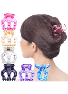 RC ROCHE ORNAMENT Womens Pumpkin Hair Strong Hold Grip Claw Jaw Clips MediumTransparent