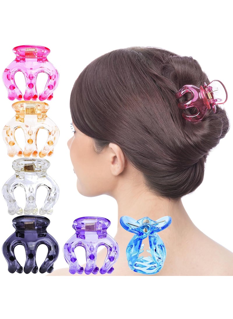 RC ROCHE ORNAMENT - RC ROCHE ORNAMENT Womens Pumpkin Hair Strong Hold Grip Claw Jaw Clips MediumTransparent - Image 1