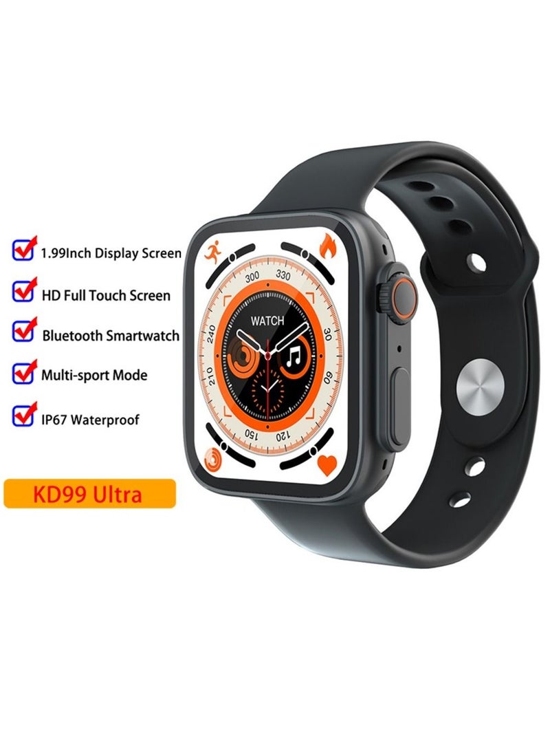 Generic - KD99 Ultra Smart Watch Men Women Series 8 Bluetooth Call Wireless Charging Screen Hd - Image 1