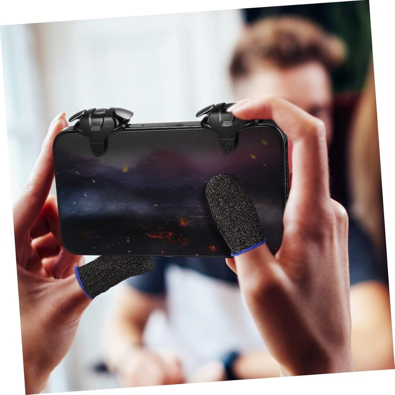 LALAFINA 1Set Mobile Game Controller Gaming Triggers with Finger Sleeves for Enhanced Durability and Response Compatible with All Mobile Devices for Long Gaming Sessions - Image 4