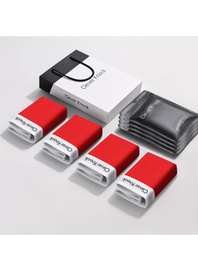 clever 4-pack of new pure cotton men's underwear, each individually wrapped for all-season comfort. - Image 1