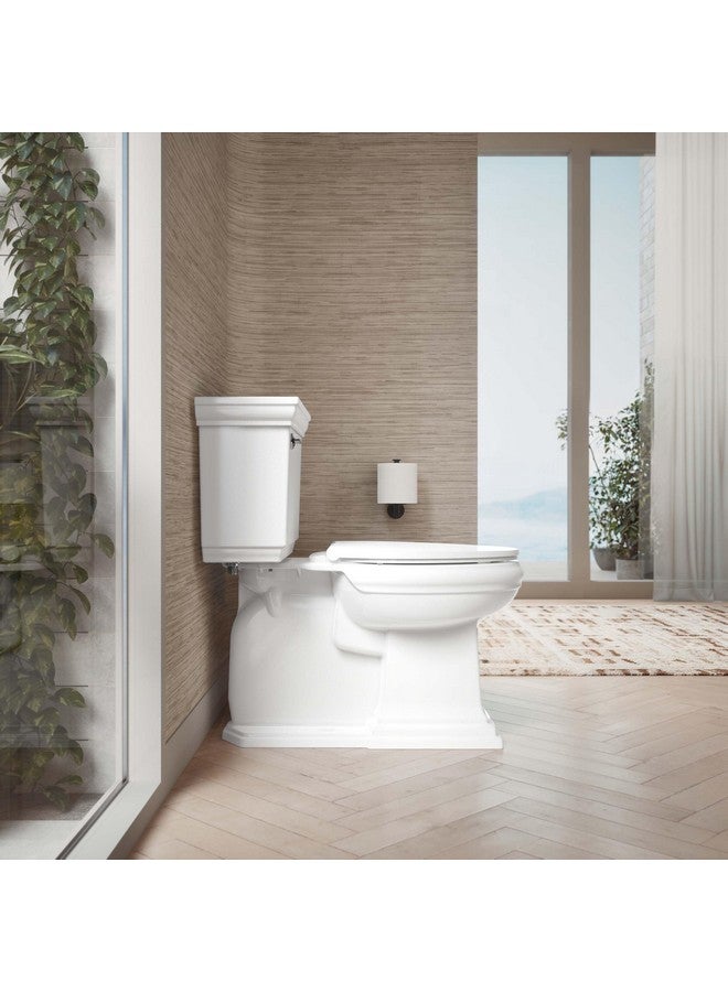 Kohler KOHLER K-27331-0 Glissade ReadyLatch Quiet Close Elongated Toilet Seat, White, Grip-Tight bumpers prevent shifting plus Quiet-Close technology - Image 3