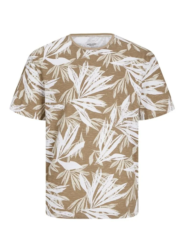JACK & JONES Jjebryan Printed Crew Neck T-Shirt
