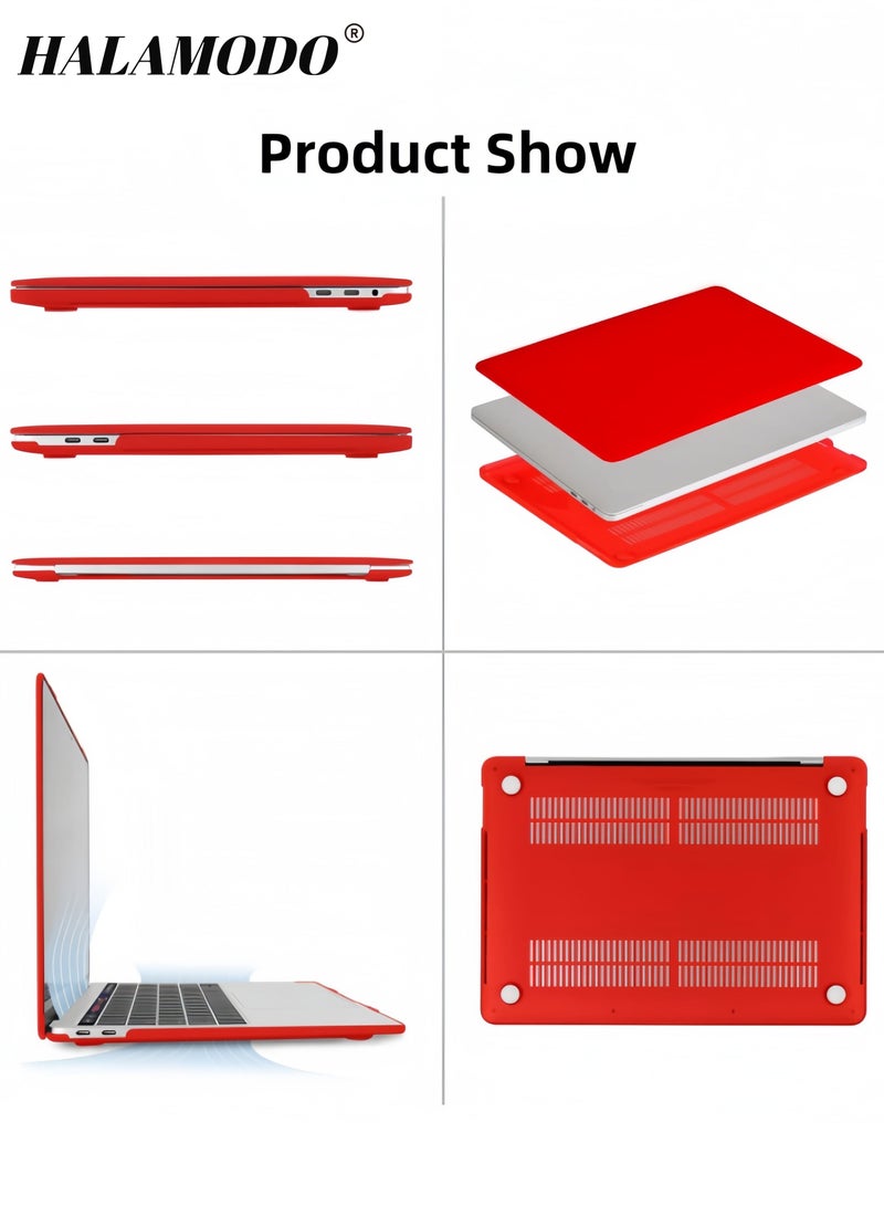 هالامودو حافظة حماية للكمبيوتر اللوحي متوافقة مع ماك بوك برو 13 بوصة (2016) حافظة حماية صلبة رفيعة للغاية مقاومة للخدش للكمبيوتر المحمول - Image 3