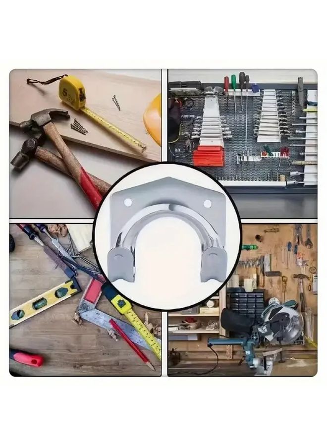 10 قطعة من مجموعة رفوف الأدوات المعدنية الثقيلة المثبتة على الحائط مع مسامير التمديد - Image 5