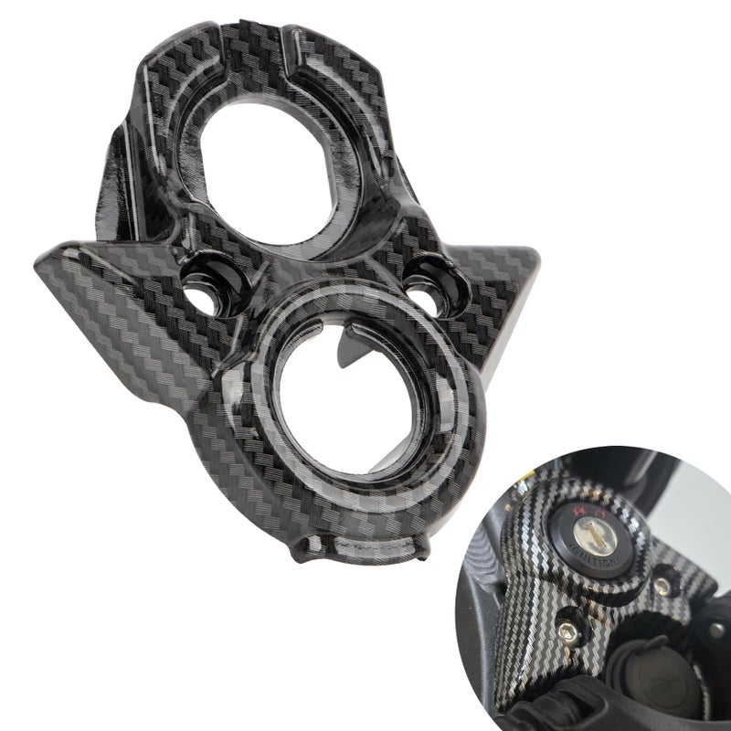 Motorcycle Central Control Decorative Cover PSLER Imitation Carbon Fiber Ignition Key Switch Cover for Surron Light Bee XSLBX Segway X260 X160 Electric Dirt Bike