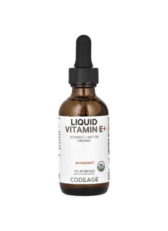 Codeage Codeage, Liquid Vitamin E+, Unflavored, 2 fl oz (59.2 ml)  - Image 1