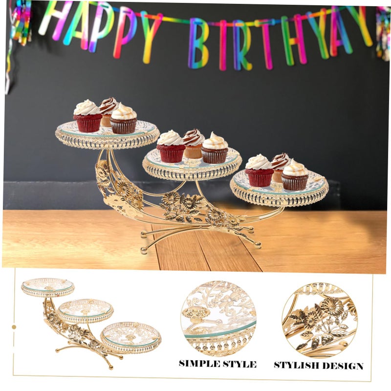 Crystal Glass Fruit Tray Decorative Dessert Plate For Cakes Home Decor - Image 5