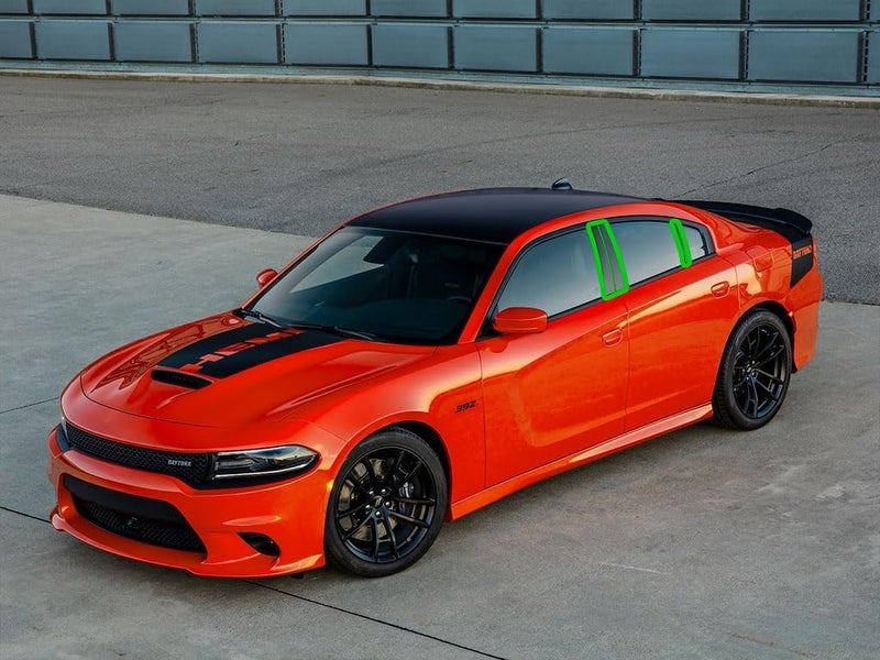 Rvinyl ملصق Rvinyl Rtrim لعمود السيارة لدودج تشارجر 2011-2021 - أسود لامع - Image 2