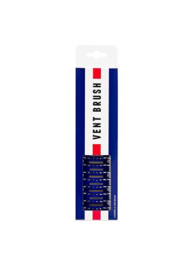 JOHNNY B. - Professional Vent Hair Brush Balltipped Bristles Grooved Handle Blue - Image 1