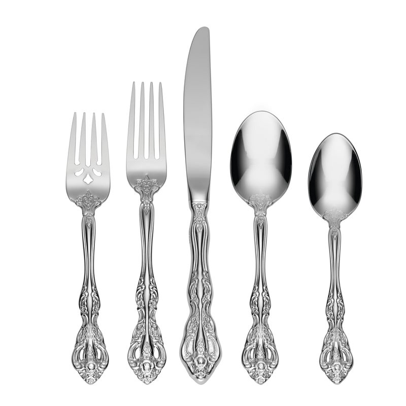 Oneida 2765045AL20 Michelangelo 45 Piece Fine Flatware Set Service For 8