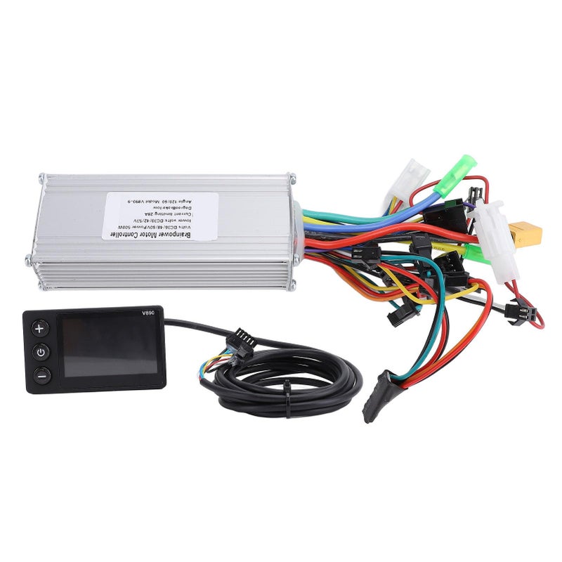 V890 عداد شاشة LCD مجموعة 36 فولت 48 فولت 60 فولت 500 واط 28 أمبير 9 أنبوب تحكم بدون فرشاة للدراجة الكهربائية - Image 2