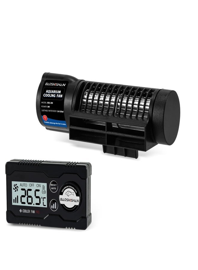 BAOSHISHAN Aquarium Chiller Fan, with AutoTemperature Control and Adjustable 3 Speed, 120° Cross-Flow Air Outlet s Aquarium Cooling Fan Cooler for Tank Home Office - Image 1
