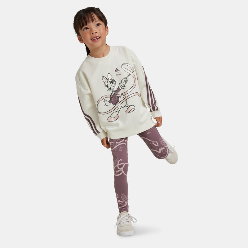 Adidas Kids' Disney Minnie and Daisy Sweatshirt and Sweatpants Set (Younger Kids) - Image 3