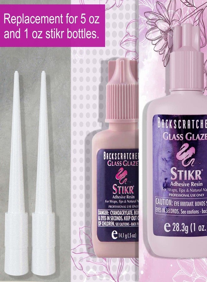 Backscratchers Stikr Extender Tips - Replacement Nozzle for Nail Silk Wrap and Fiber Glass Adhesive - Image 4