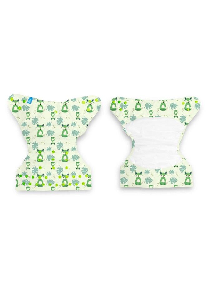Bumberry Cloth Diaper Cover Shell Perfect For Babies Between 636 Months 7 To 15 Kgs Fuzzy Fox No Insert Included (Adjustable Washable & Reusable Snap Fit Diaper Cover) - Image 3