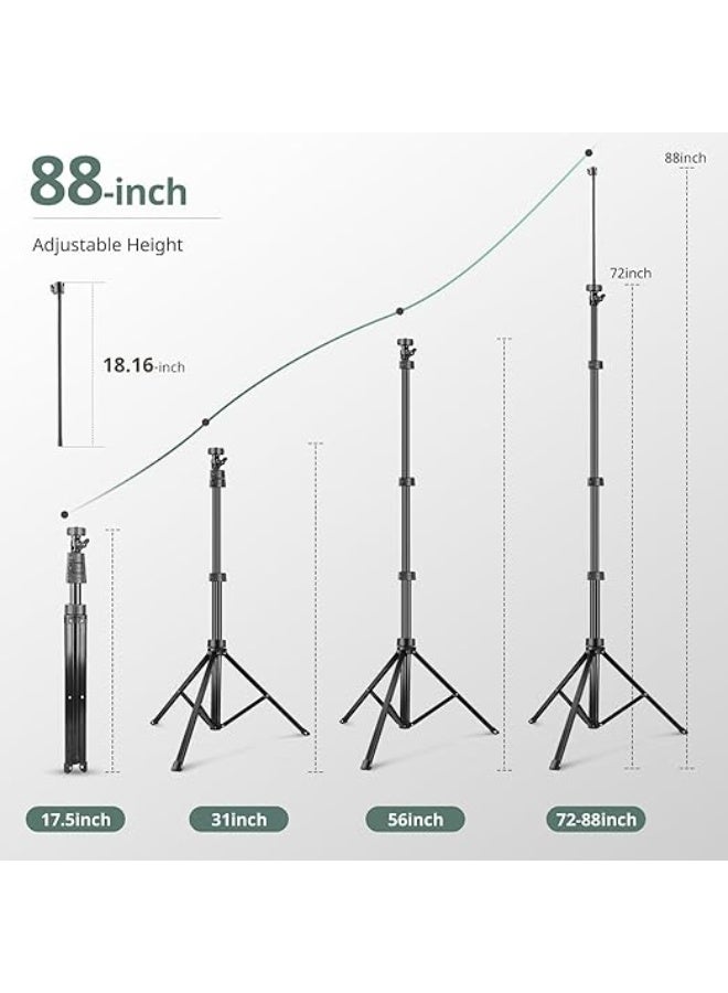 Flexible Goose Neck Tripod for Selfie Stick | 38cm Adjustable Phone Holder for Video Recording and Photography | Compatible with Mobile and Camera | 2.24m Height - Image 4