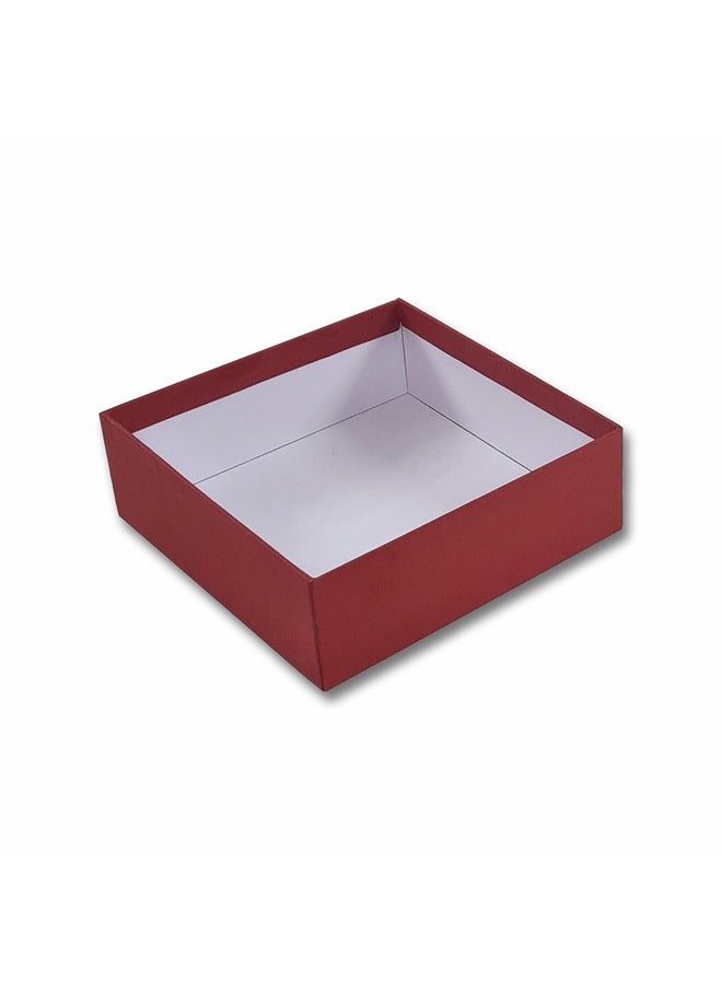 Generic - Red Rigid Box - 6x6x2 Inch - Image 1