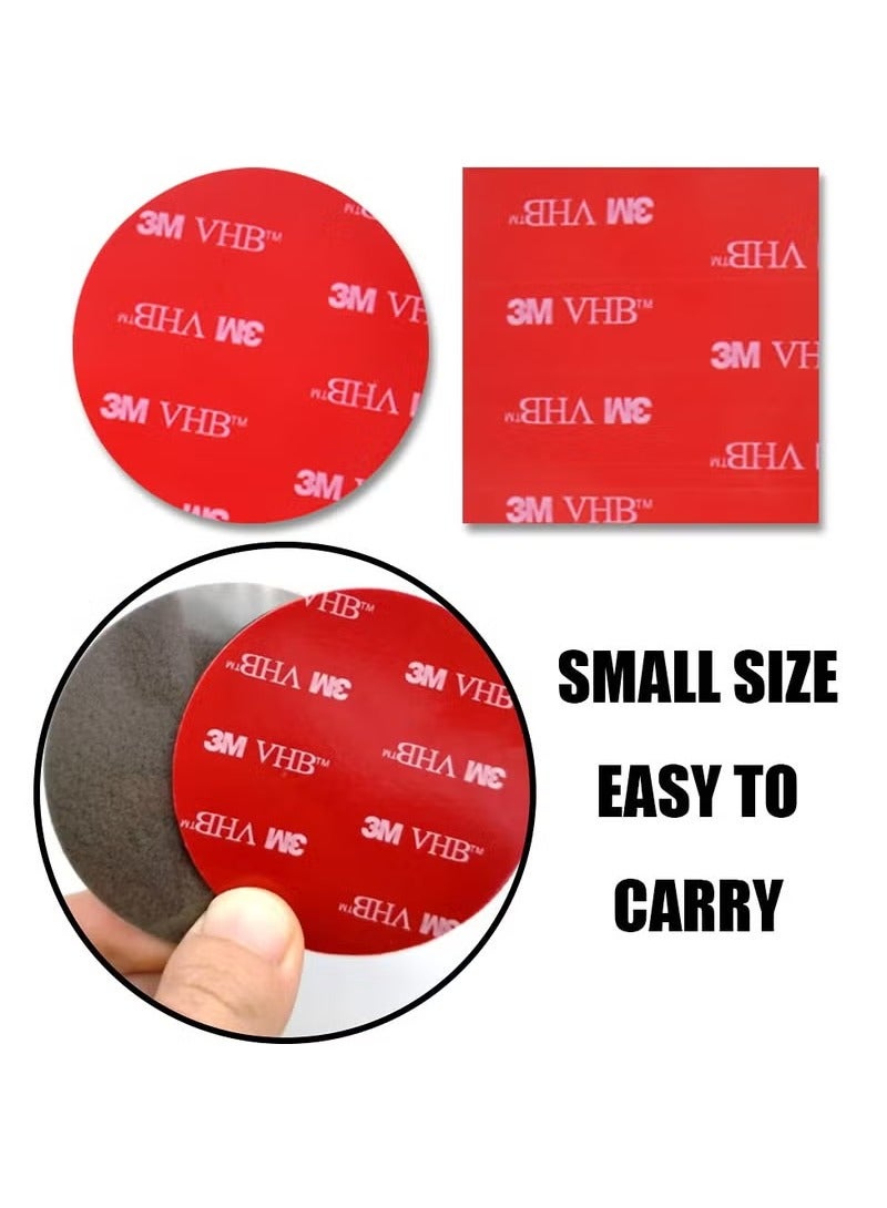 Generic 20 PCS 3M Double Sided Foam Adhesive Tape Pads, Round and Square Sticky Pads, Heavy Duty Mounting Tape Pads for Daily Use (Red/50 mm)  - Image 5