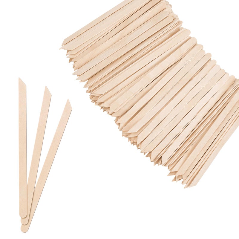 EWVVSS 1000pcs Wooden Small Wax Sticks,Eyebrow Wax Sticks for Eyebrow Hair Removerï¼ŒSmall Popsicle Sticksï¼ŒWooden Sticks for Crafts - Image 1