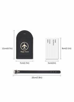 Y&D Luggage Tags and Passport Covers, 4 Pcs Holder Case Travel Suitcase Tag Organizer for Storing Business Cards Credit Boarding Passes  - Image 2