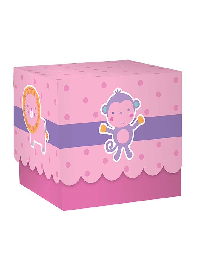Amscan Baby Shower Pink Printed Paper Boxes 24pcs