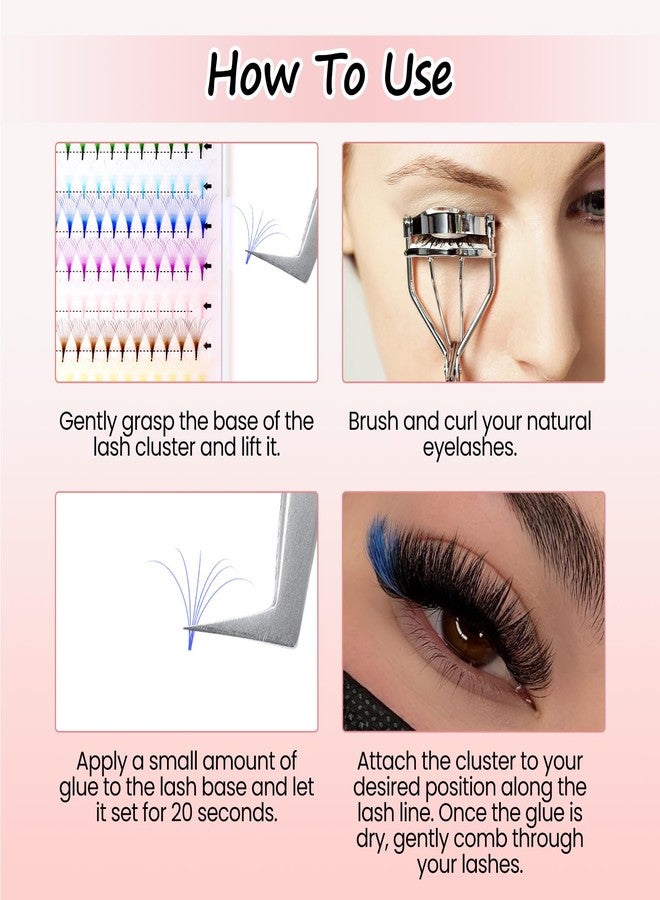 FADVAN Colored Lash Extensions lashes 240pcs 12 Color Premade Fans 10D 13mm 0.07D Curl Professional Eyelash Extensions (12 Colors, 0.07D, 13mm) - Image 5