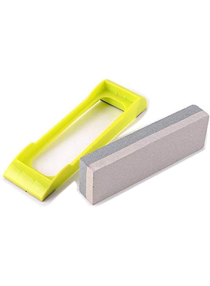 Knife Sharpening System – 1000/6000 Grit Whetstone Knife Sharpener Kit with Angle Guide & Non-Slip PLASTIC Base – Guided Beginner Instructions - Image 2