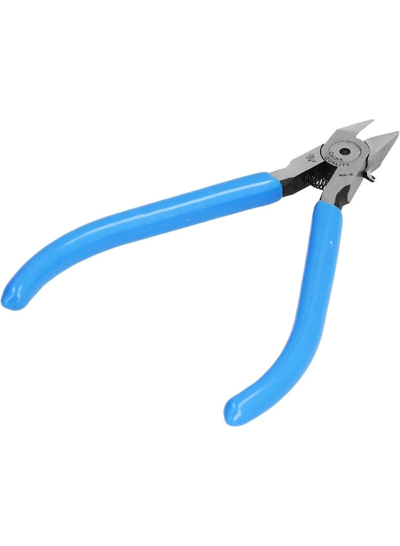 GGOOT Tool Compatible with Diagonal Pliers Cutting Pliers Diagonal Pliers Electrical Wire Cutting Tool Blue with Rebound Spring Industrial Hardware Wire Cutters  - Image 1