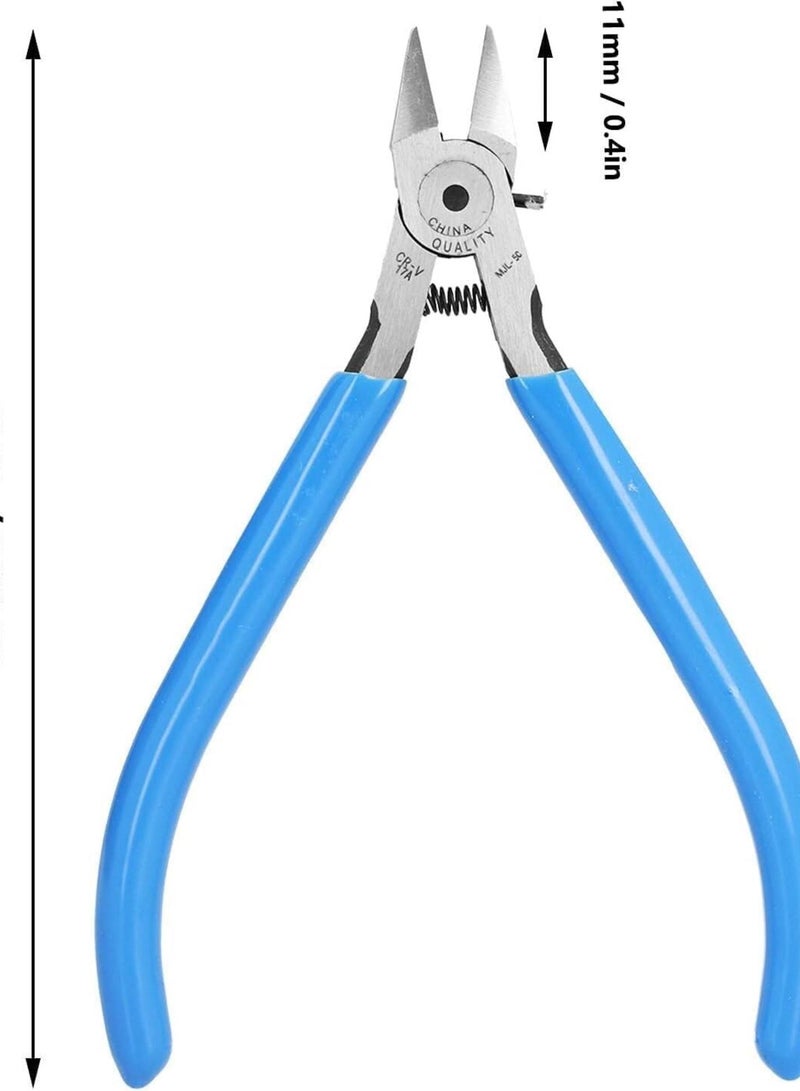 GGOOT Tool Compatible with Diagonal Pliers Cutting Pliers Diagonal Pliers Electrical Wire Cutting Tool Blue with Rebound Spring Industrial Hardware Wire Cutters  - Image 2